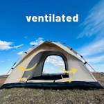 Outdoor automatic quick-opening tent used for a comfortable rest on a nature hike.