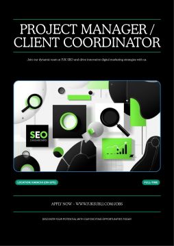 Preoject Manager job - FJKSEO Pakistan