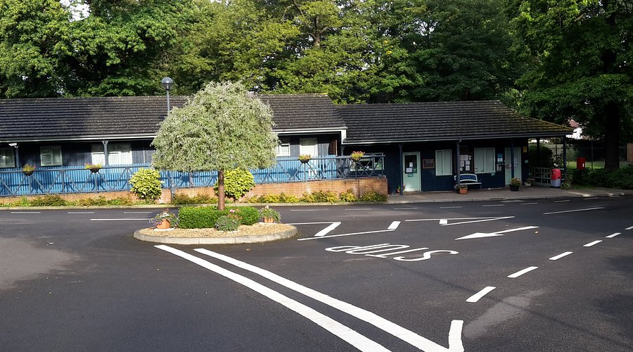 Abbey Wood Caravan and Motorhome Club Campsite with tents and caravans surrounded by greenery in London”