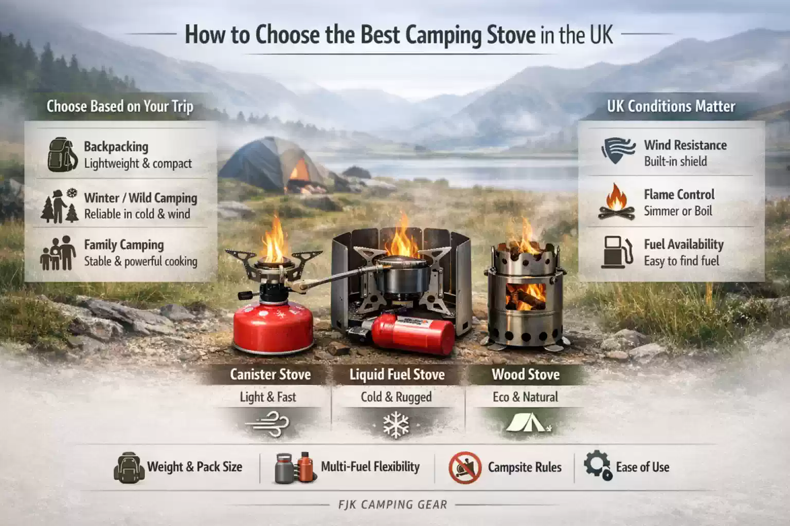how to choose the best camping stove in the UK