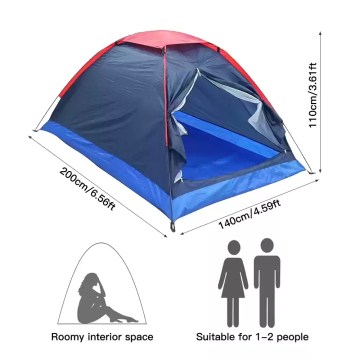 2-person dome camping tent with roomy interior and compact size, ideal for UK camping trips