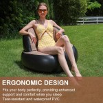 Inflatable air sofa for relaxation and hiking.
