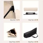 Foldable camping chair with backrest cushion for outdoor use