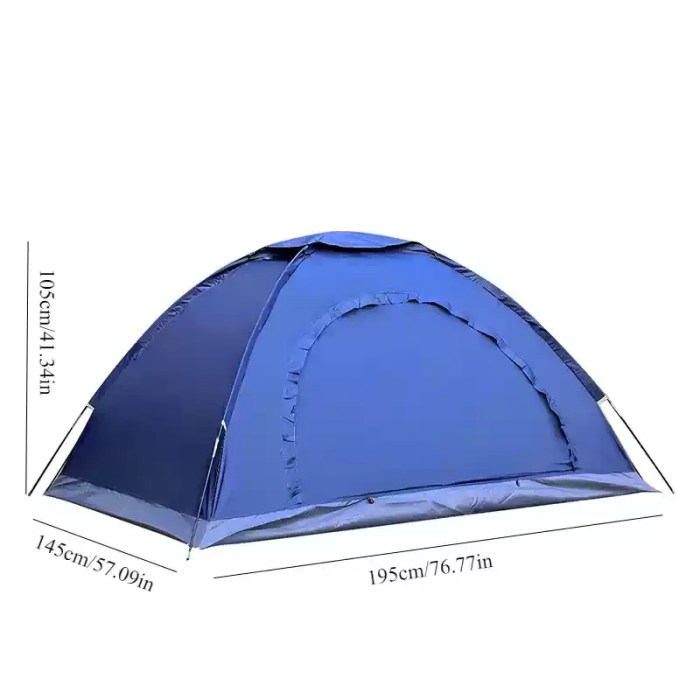 Hand-built outdoor camping tent_5 The portable windproof tent packed in its compact carry bag for a hike.