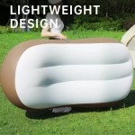 Home leisure chair used as an inflatable sofa indoors.