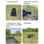 The lightweight outdoor adventure tent packed into its small travel sack.