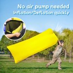 Folding camping sleeping bag style air bed.