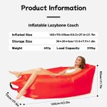 Compact carry bag for inflatable air sofa.