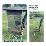 Compact design portable chair in green.
