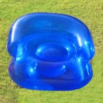 Inflatable lounger for children on a nature hike.