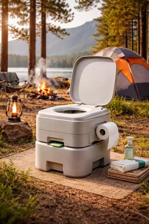 camping toilet for outdoor use