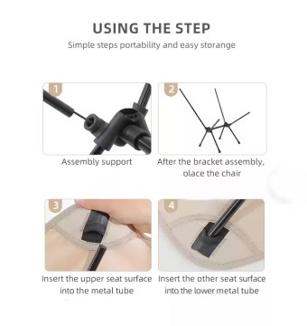 foldable camping chair assembly