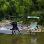 Side view of the durable armchair showing the waterproofing fabric.