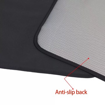 Heated camping chair pad with anti-slip backing for secure outdoor seating