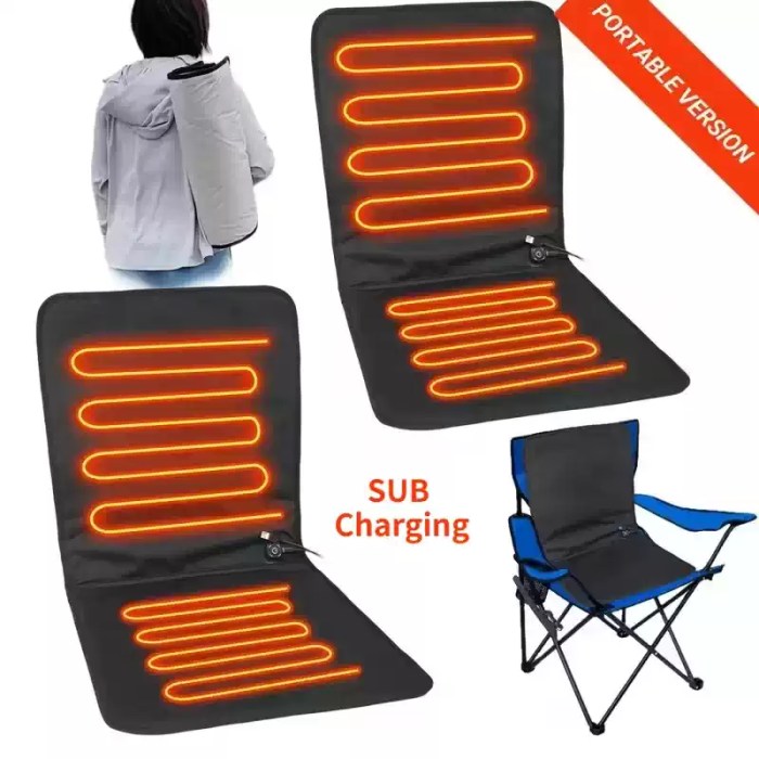 Large 90cm winter USB heated cushion.