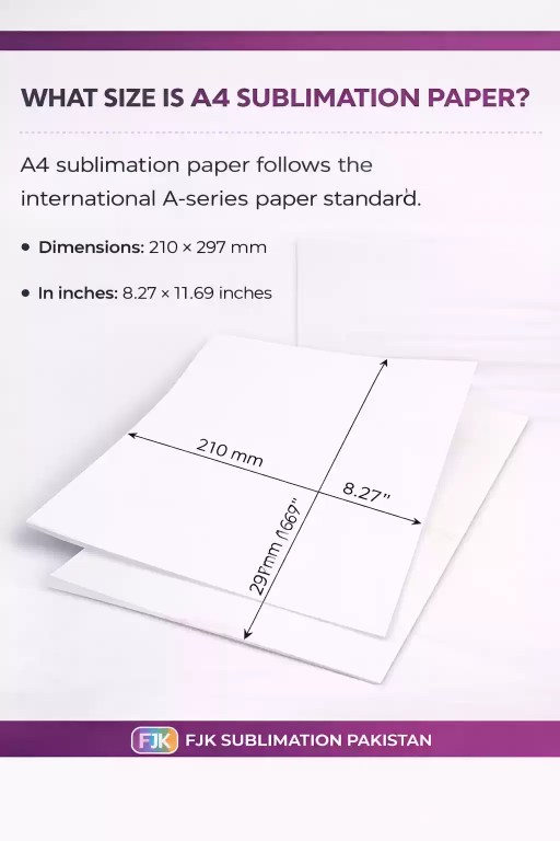 What size is A4 sublimation paper - fjk sublimation