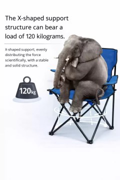 X-shaped support structure caping chair