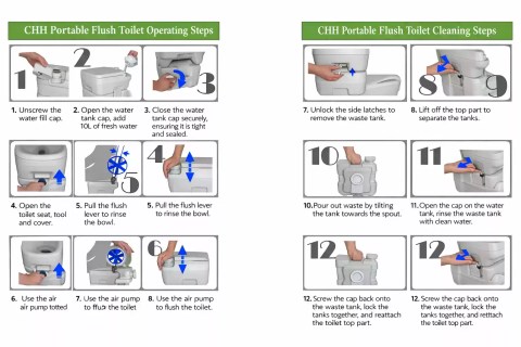 outdoor travel toilet