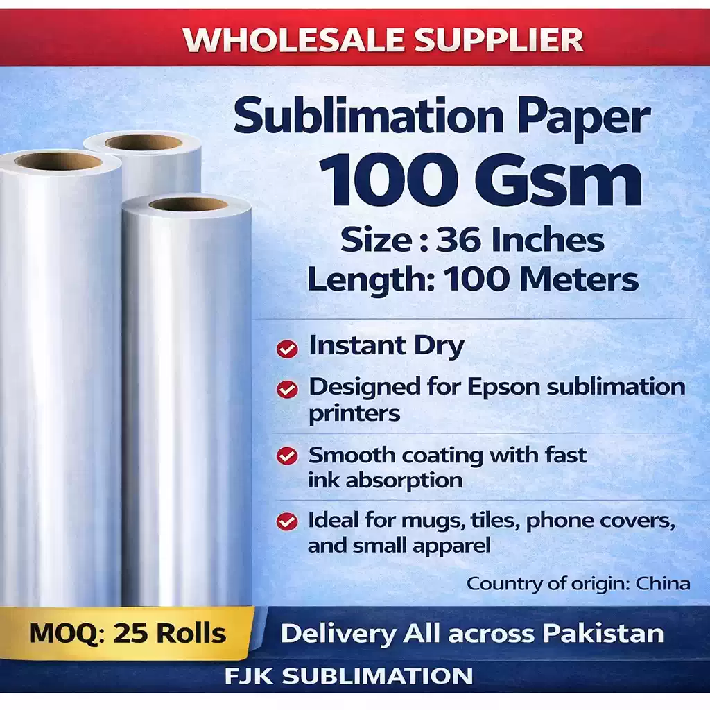100 GSM sublimation paper roll 36 inch instant dry for Epson printers