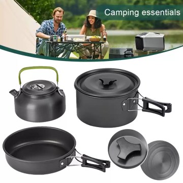 Portable camping cooking kit full set UK