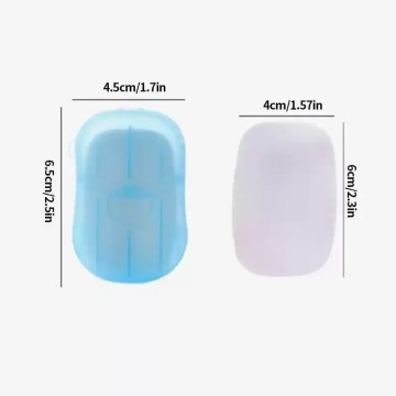 travel soap paper size compact pocket soap sheets dimensions UK