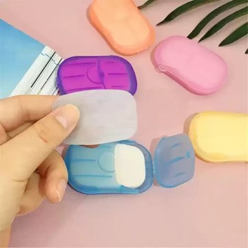 travel soap paper sheets in case portable hand wash soap UK camping hygiene