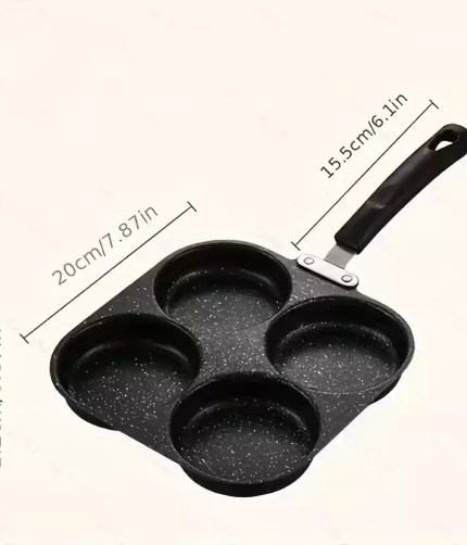 Compact 20cm 4-cup camping pan dimensions, perfectly sized for UK campervan storage.
