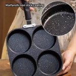 Rugged non-stick 4-cup coating for UK outdoor cooking, easy to clean at campsites.