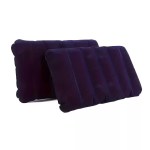 FJK Camping Gear air cushion used as a headrest inside a camping tent.
