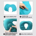 Compact folded FJK Camping Gear pillow fitting into a small travel pouch.