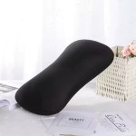 Soft-touch travel tube pillow filled with premium microbeads for adaptive comfort on long car journeys.