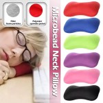 Multi-purpose cylindrical support pillow for head, neck, or knee relief in motorhome sleeping quarters.