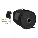 Durable toilet roll holder with hanging strap for UK outdoor tents.