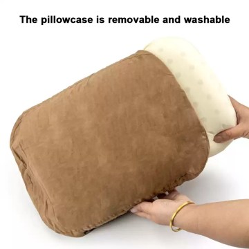 Removable washable pillowcase camping pillow, soft outdoor pillow for UK trips