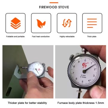 Outdoor firewood camping stove cooking heater UK