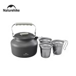 Naturehike 4.5L large capacity camping kettle set for UK group outdoor cooking.