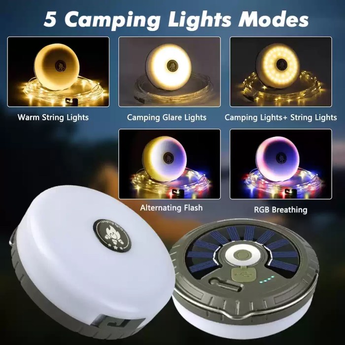 Tangle-free stowable camping fairy lights showing the easy-wind reel system for quick UK festival setup.