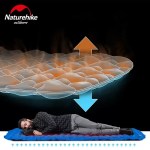 Comfortable 6.5cm raised air sleeping pad.