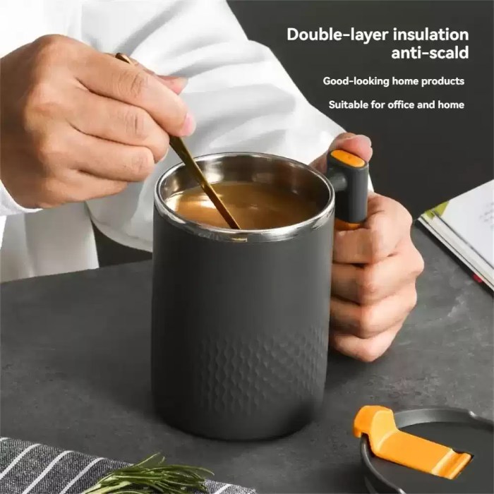Insulated 304 steel travel mug keeping tea hot for hours during a UK wilderness expedition.