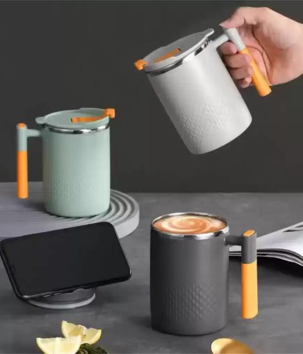 Premium 304 stainless steel camping mug featuring a removable fine-mesh tea infuser for loose-leaf tea.