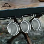 Durable and lightweight aluminium camping kettle set for UK outdoor kitchen use.