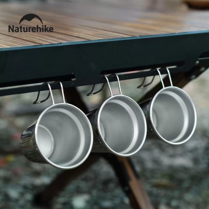 Durable and lightweight aluminium camping kettle set for UK outdoor kitchen use.