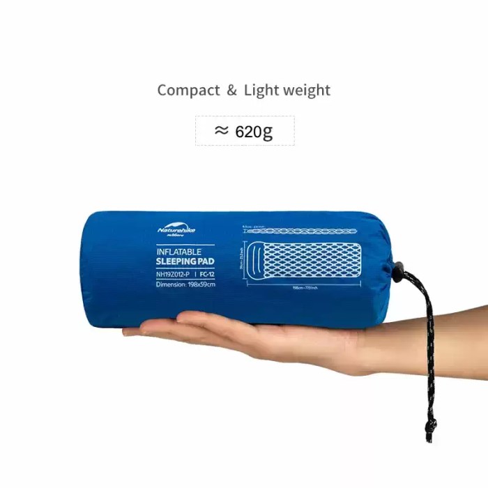Ultralight compact hiking mat travel bag.