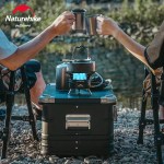 Easy flame adjustment control on portable IGT gas stove for UK camping.
