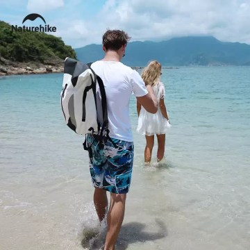 Naturehike waterproof backpack used for beach and travel, outdoor dry bag for UK adventures