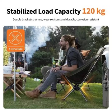 Naturehike camping chair 120kg load capacity stable outdoor folding chair UK