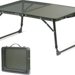 Naturehike folding camping table with a durable aluminum alloy top.