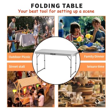 Multi-use camping table UK for picnic, family dining and outdoor setup