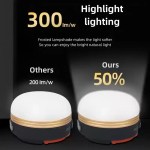 Adjustable LED camping lantern featuring multiple brightness modes to suit a 4-person family tent or late-night reading.