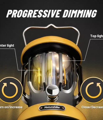 Versatile portable camping lantern with adjustable brightness modes for UK nights.